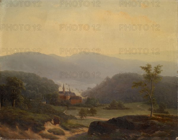 Landscape near Baden-Baden, 1858, oil on canvas, 39 x 49 cm, signed and dated lower left: J. W. Schirmer 1858, Johann Wilhelm Schirmer, Jülich 1807–1863 Karlsruhe