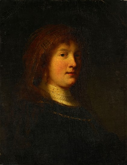 Portrait of the Saskia, oil on canvas, 56.3 x 43.4 cm, unsigned, Rembrandt Harmensz. van Rijn, (Kopie nach / copy after), Leiden 1606–1669 Amsterdam