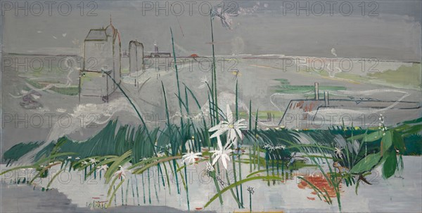 The Morning, 1939, oil on canvas, 80 x 156 cm, signed and dated lower right: Wiemken, 39, Walter Kurt Wiemken, Basel 1907–1941 bei Castel San Pietro/Tessin