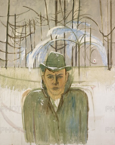 Selfportrait, 1939, oil on canvas, 125 x 100 cm, unmarked, Walter Kurt Wiemken, Basel 1907–1941 bei Castel San Pietro/Tessin