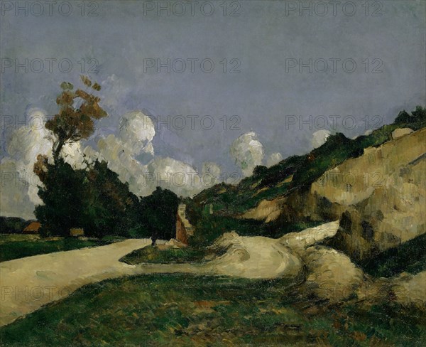 La route, around 1871, oil on canvas, 59.5 x 72.7 cm, unsigned, Paul Cézanne, Aix-en-Provence 1839–1906 Aix-en-Provence