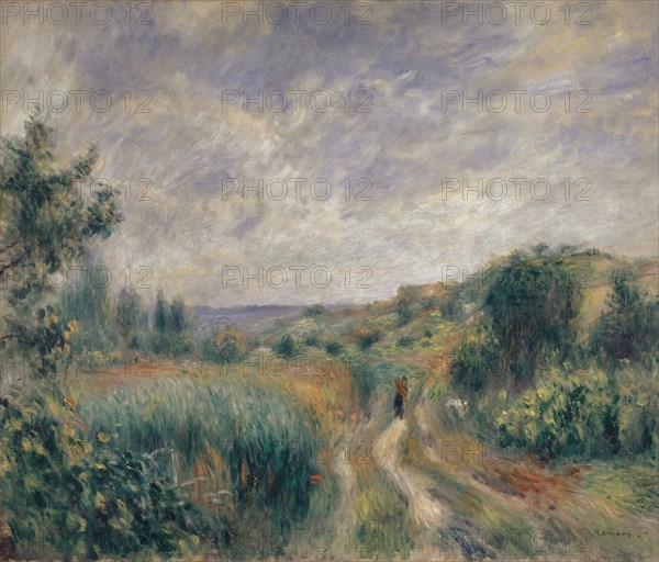 Paysage aux environs d 'Essoyes (1892), oil on canvas, 46.6 x 55.2 cm, signed lower right: Renoir., Pierre-Auguste Renoir, Limoges 1841–1919 Cagnes-sur-Mer