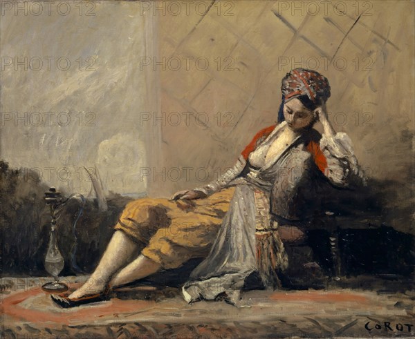 Odalisque, 1871/1873, oil on canvas, 50.7 x 61.2 cm, signed lower right: COROT, Jean-Baptiste Camille Corot, Paris 1796–1875 Paris