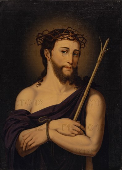 Christ as Ecce homo, 1819, oil on oak, 46 x 33.2 cm, signed and dated lower right: M.Wocher, pinx.1819., Marquard Fidel Dominikus Wocher, Mimmenhausen 1760–1830 Basel