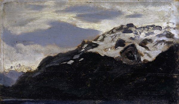 On Brienzersee near Ringgenberg, 1887, oil on lime wood, ca. 13 x 22 cm, not marked, Ernst Stückelberg, Basel 1831–1903 Basel