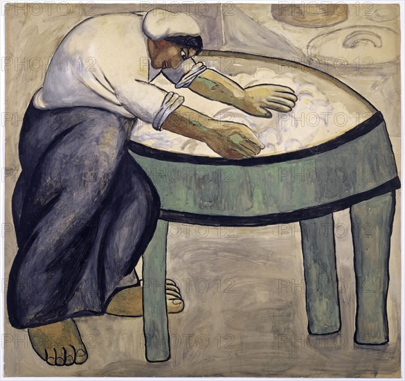The Washer Woman, 1911, gouache on paper, 100 x 105.9 cm, signed and inscribed on the reverse: K. Malevic Pracka [in Cyrillic], Kasimir Malewitsch, Kiew/Ukraine 1878–1935 Leningrad