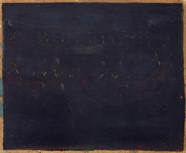 Preparation., Complete Composition II, oil on cardboard, mounted on wood, wooden beam: 28.7 x 35.6 cm |, Image: approx. 27.3 x 33.3 cm, Not marked, Otto Meyer-Amden, Bern 1885–1933 Zürich