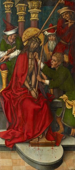 Coronation of the Thorns, c. 1500, mixed technique on softwood, 128.2 x 58 cm, unmarked, Sigmund Holbein, Augsburg um 1470–1540 Bern