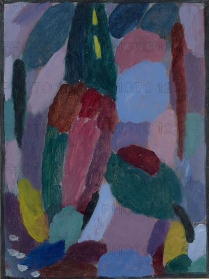 Variation: Twilight, around 1916, oil on linen textured cardboard, 36 x 27 cm, Stiftung Im Obersteg, deposit in the Kunstmuseum Basel 2004, Alexej von Jawlensky, Torschok/Twer 1864–1941 Wiesbaden