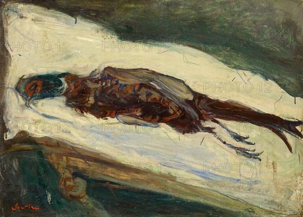 Le faisan mort, around 1926/27, oil on canvas, 52 x 72 cm, signed and dated., l .: Soutine, Stiftung Im Obersteg, deposit in the Kunstmuseum Basel 2004, Chaïm Soutine, Smilowitschi bei Minsk 1893–1943 Paris