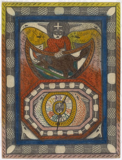 Great-sized = Keizer and Great = Great = Goddess Hellveetia, in the Haven of Daali: India, 1917, pencil and crayon, leaf: 28.8 x 21.9 cm, recto [left] Large = Keizer, and = = Large = [right] Goddess Hellveetia, in the Haven, Daali: India., Verso 5. The Confederation = Island in the Haven, of Daali, India: Has 27.875, hour, in the parallel diameter, and 25.450 hours, in the Aus = = training approach., The Hellveetia =, island, in the above Haven, has 25.640, hour, in the Durchmessers and, 22.875 hours, in the Ausrechnungs =, approach., D 'Hellveetia is, Skt., Adolf = consort., Attention :: care., The Nu {m} erierung u., Placement, the 13 portraits, in the flags =, pole, staged from top to bottom., Beginning, 1st King, Friederich Wilhelm, of, Prussia., Getz., Skt. Adolf, II. Bern., Adolf Wölfli, Bowil/Bern 1864–1930 Bern