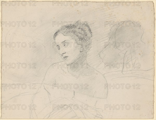 Portrait of Jeannette, around 1848, pencil, sheet: 18.5 x 24 cm, unsigned, Jean-Baptiste Camille Corot, Paris 1796–1875 Paris
