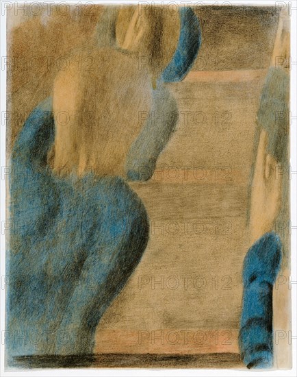 Hands-Hearing (Answers), Study IV, Colored Pencil, Sheet: 21.3 x 16.8 cm, Not referenced, Otto Meyer-Amden, Bern 1885–1933 Zürich