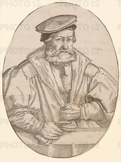 Portrait of Jacob Sturm, c. 1568, woodcut, without frame, sheet: 17.1 x 12.9 cm, unsigned, Tobias Stimmer, Schaffhausen 1539–1584 Strassburg