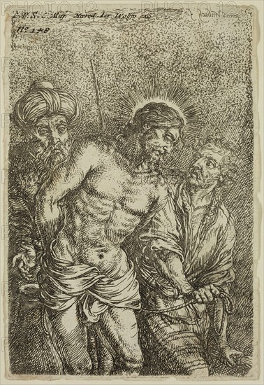 Jonas Umbach, German, 1624-1680, Christ Rejected, 17th century, etching printed in black ink on laid paper, Plate: 4 5/8 × 3 1/4 inches (11.7 × 8.3 cm)