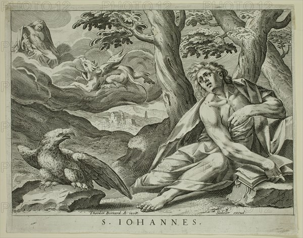 Théodore Bernard, French, 1534-1592, S. Iohannes., between 1534 and 1592, engraving printed in black ink on laid paper, Image: 6 1/2 × 8 3/4 inches (16.5 × 22.2 cm)