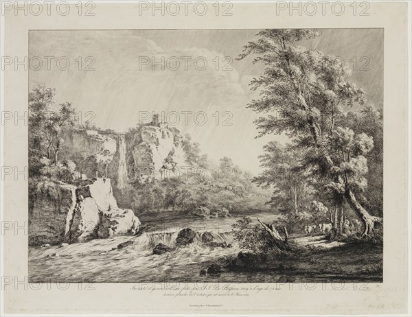 Jean Jacques de Boissieu, French, 1736-1810, (Untitled), 1809, etching printed in black ink on wove paper, Plate: 12 5/8 × 16 3/8 inches (32.1 × 41.6 cm)