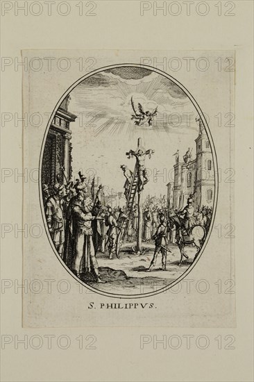 Nicolas Cochin, French, 1610-1686, S. Philippvs, between 1610 and 1686, etching printed in black ink on laid paper, Plate: 3 3/8 × 2 5/8 inches (8.6 × 6.7 cm)