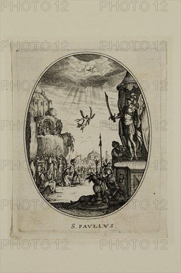 Nicolas Cochin, French, 1610-1686, S. Pavlivs, between 1610 and 1686, etching printed in black ink on laid paper, Plate: 3 3/8 × 2 5/8 inches (8.6 × 6.7 cm)