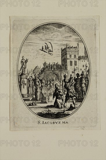 Nicolas Cochin, French, 1610-1686, S. Iacobvs. Ma., between 1610 and 1686, etching printed in black ink on laid paper, Plate: 3 3/8 × 2 5/8 inches (8.6 × 6.7 cm)