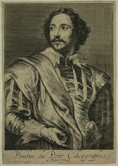 Anton van Dyck, Flemish, 1599-1641, Paulus Pontius, mid-17th century, etching and engraving printed in black ink on laid paper, Sheet (trimmed within plate mark): 9 1/8 × 6 1/8 inches (23.2 × 15.6 cm)