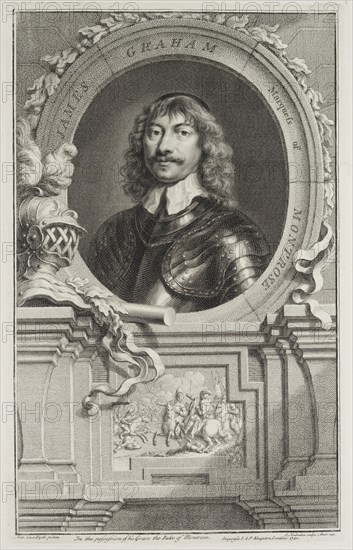 Jacob Houbraken, Dutch, 1698-1780, after Anton van Dyck, Flemish, 1599-1641, James Graham, 1740, engraving and etching printed in black ink on laid paper, Plate: 14 3/4 × 9 1/4 inches (37.5 × 23.5 cm)