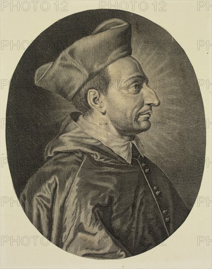 Nicolas, The Elder Pitau, French, 1632-1671, Carlo Borromeo, Cardinal Archbishop of Milan, 1538-1584, 17th century, engraving printed in black ink on laid paper, Sheet: 8 1/2 × 6 3/4 inches (21.6 × 17.1 cm)