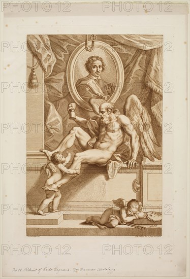 Francesco Bartolozzi, Italian, 1727-1815, after Carlo Maratta, Italian, 1625-1713, Carlo Cignani, between 1727 and 1815, etching and engraving printed in brown ink on wove paper, Plate: 17 3/4 × 12 5/8 inches (45.1 × 32.1 cm)