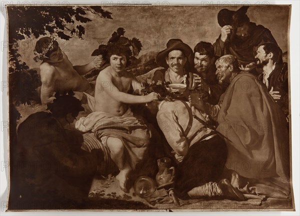 James Anderson, English, 1813-1877, after Diego Rodríguez de Silva Velázquez, Spanish, 1599-1660, Los Borrachos, c. 1906, Sepia-toned carbon print, Image: 21 5/8 x 29 7/8 in.