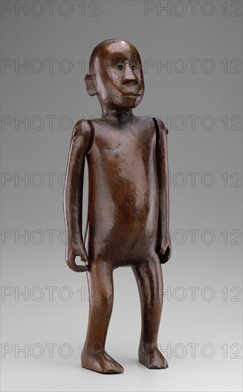 Ngoni, African, Standing Figure, late 19th/early 20th Century, Carved wood, glass beads, height: 9 7/8 in.