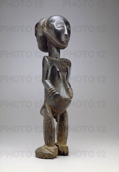 Hemba, African, Ancestor Figure, late 19th/early 20th Century, Wood, Object: 30 3/8 x 8 x 8 5/8 in. ( 77.2 x 20.3 x 21.9 cm)