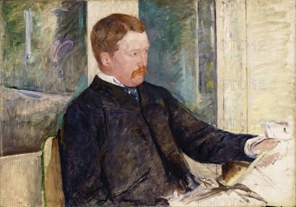 Mary Cassatt, American, 1844-1926, Alexander J. Cassatt, ca. 1880, oil on canvas, Unframed: 25 3/4 × 36 3/8 inches (65.4 × 92.4 cm)