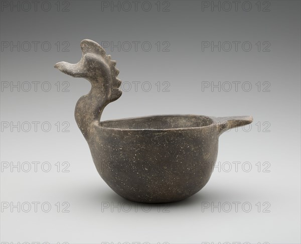 Bird Effigy Bowl, between 1300 and 1500, shell-tempered earthenware, Overall: 7 1/8 × 6 7/8 × 8 3/4 inches (18.1 × 17.5 × 22.2 cm)