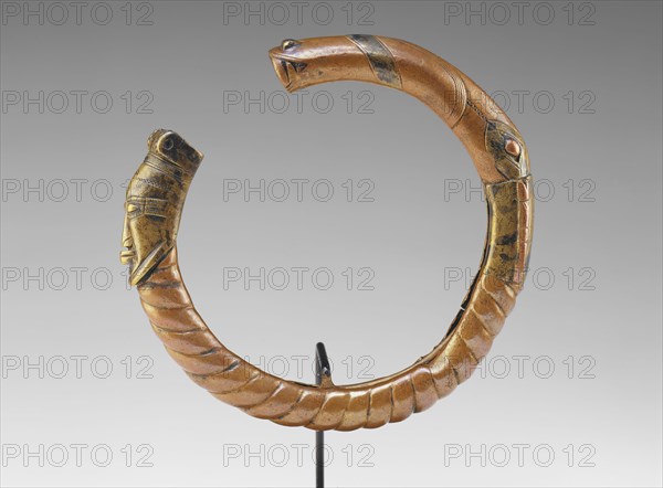 Mande, African, Bracelet, 15th Century, Copper with brass, 15/16 x 5 11/16 in. diam. ( 2.4 x 14.5 cm)