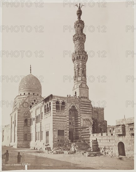 J. Pascal Sébah, Turkish, active ca. 1823-1886, Mosque of Kait Bey before Restoration, Cairo, ca. 1882, albumen print, Image: 10 1/4 × 8 1/8 inches (26 × 20.6 cm)