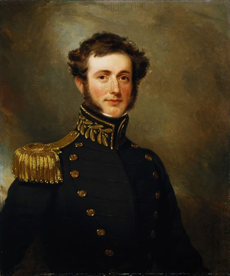 Henry Inman, American, 1801-1846, Lieutenant Philip Augustus Stockton, 1833, oil on canvas, Unframed: 30 × 25 inches (76.2 × 63.5 cm)