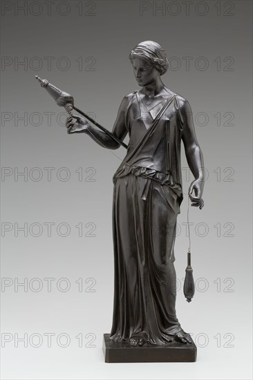 Henry Kirke Brown, American, 1814-1886, Filatrice, 1850, bronze, Overall: 20 × 12 × 7 inches (50.8 × 30.5 × 17.8 cm)