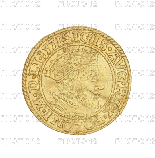 Gdansk ducat, Sigismund II Augustus King of Poland; 1544–1572 author, Poland, Gdansk, coin