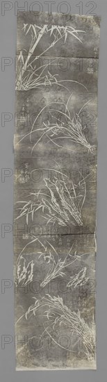Plant motifs — bamboos and grasses; graphic artist; Chinese art; grass; bamboos; plant motifs; early 20th century, China; graphics; exemplar; height 157.5 cm; width 35.7 cm