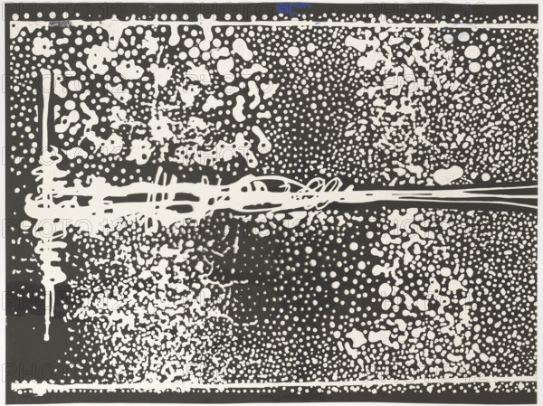 Title: 'Towards the Sky' — Janusz Przybylski (1937–1998), painter; subject: sky and rain; date: 1987; medium: print; dimensions: height 59.5 cm, width 43 cm.