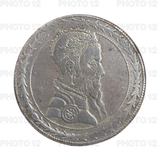 Lithuanian thaler (pólkopek) copy, Sigismund II Augustus (King of Poland; 1544–1572) — copy of original from 1565/19th century. Jagiellonian dynasty. Obverse: crowned male bust turned right. Reverse: under the crown, a tied monogram composed of the letters SA divides the year 15-65, below the number of values 30. Features royal monograms, monogram SA, tied monograms, royal bust (iconographic), male bust. Coin, copy. Diameter 38.3–38.5 mm; weight 28.02 g. Grand Duchy of Lithuania; Vilnius; Poland.