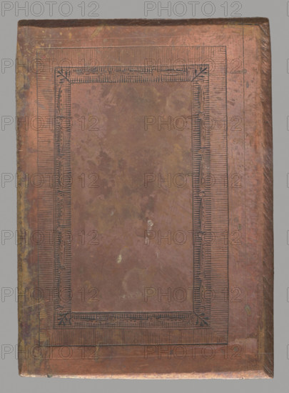 Rectangular frame; graphic artist; Tyszkiewicz, Konstanty (1806-1868) - maker; graphic frames, ca. 1800; graphic; graphic matrix; graphic plate; height 7.3 cm; width 5.2 cm