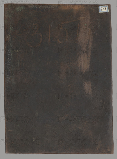 Floral ornament, graphic artist, Lohojsk; Tyszkiewicz, Konstanty (1806–1868). Possibly a matrix for embossing leather. Before 1850. Matrix; height 28.6 cm, width 20.6 cm.