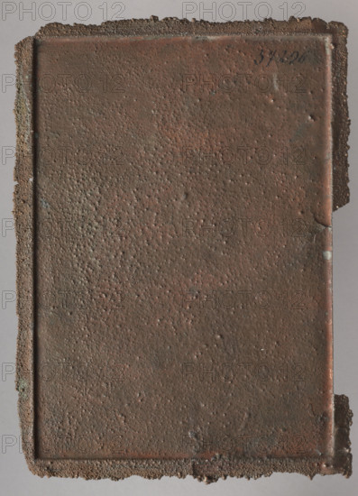 Church on a hill; Pusch, Bronislaw (fl. ca. 1841–ca. 1878), graphic artist; Witke-Jezewski, Dominik (1862–1944); churches; 1850–1900; Warsaw; plaque; height 15.1 cm; width 10.6 cm