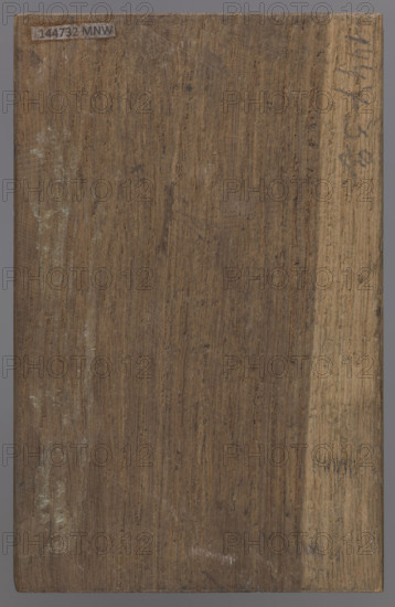 Page in Renaissance costume holding a shield; Berg, Wilhelm (fl. ca. 1878–1902), graphic artist; Neo-Renaissance (style); 1878–1902; graphic plate; total: H 14.08 cm, W 8.98 cm, T 2.37 cm; graphic matrix: H 14.07 cm, W 8.83 cm, T 0.41 cm.