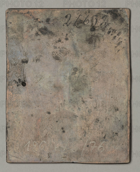 Beggar with a Stick, Plonski, Michal (1778–1812), graphic artist; human types; old men; character studies; beggars; sticks; paupers; male character studies; 1802; Amsterdam; graphic; graphic matrix/plate; height 7.2 cm; width 5.8 cm