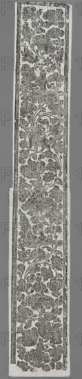 Commemoration of Dazhi — Master of Zen Buddhism; graphic artist; flowers; Chinese art; decorative motifs; religion; Buddhism; Chinese Buddhism; Zen Buddhism; monks; Tang (618–907); early 20th century, China; graphic print; height 225.0 cm, width 37.0 cm