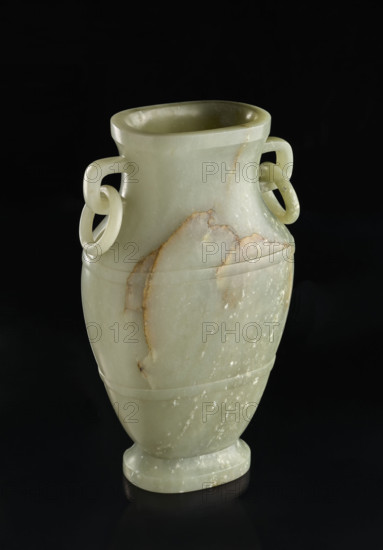 Vase, Chinese, Qing (1644–1911), 19th century; maker: Fyodor Vasilyevich Rubiec-Masalski (1865–1920?); associated name: Jerzy Tulisov (1943– ); Qing style; ceremonial/ritual/decorative vessel; material: Chinese art; dimensions: height 28.8 cm, width 17.0 cm.
