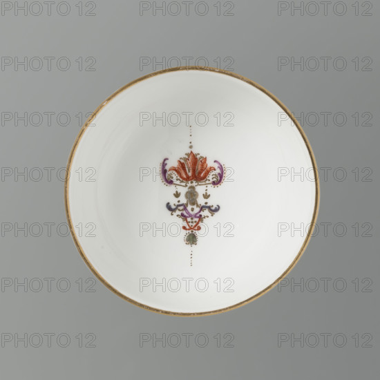 Hemispherical bowl, Koenigliche Porzellain Fabrique, Meissen, ca. 1750; manufacturer active 1710–1763; Meissen; vessel; height 4.7 cm, width 8 cm