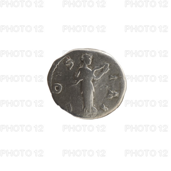 Denarius of Marcus Aurelius (121–180; Roman emperor 161–180). Obverse: Head of Marcus Aurelius in laurel wreath facing right, inscription ONINVS - AVG TR P XX. Reverse: Salus stands frontally, turns head to the right, feeds a snake held in her right hand. Personifications; snakes. Date c. 169–170, Rome, Roman Empire. Coin; diameter ~16–18 mm, weight 3.22 g, axis 0°.